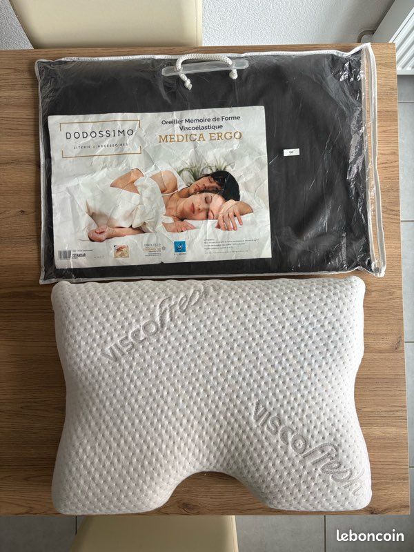 Lot de 2 oreillers ergonomiques à mémoire de forme (image 2)