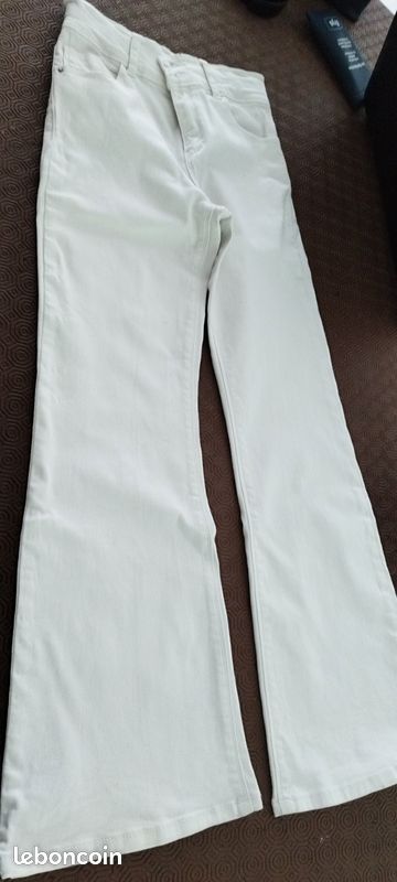 Pantalon Skinny Blanc IKKS - Taille 34, Neuf Avec étiquettes, Femme