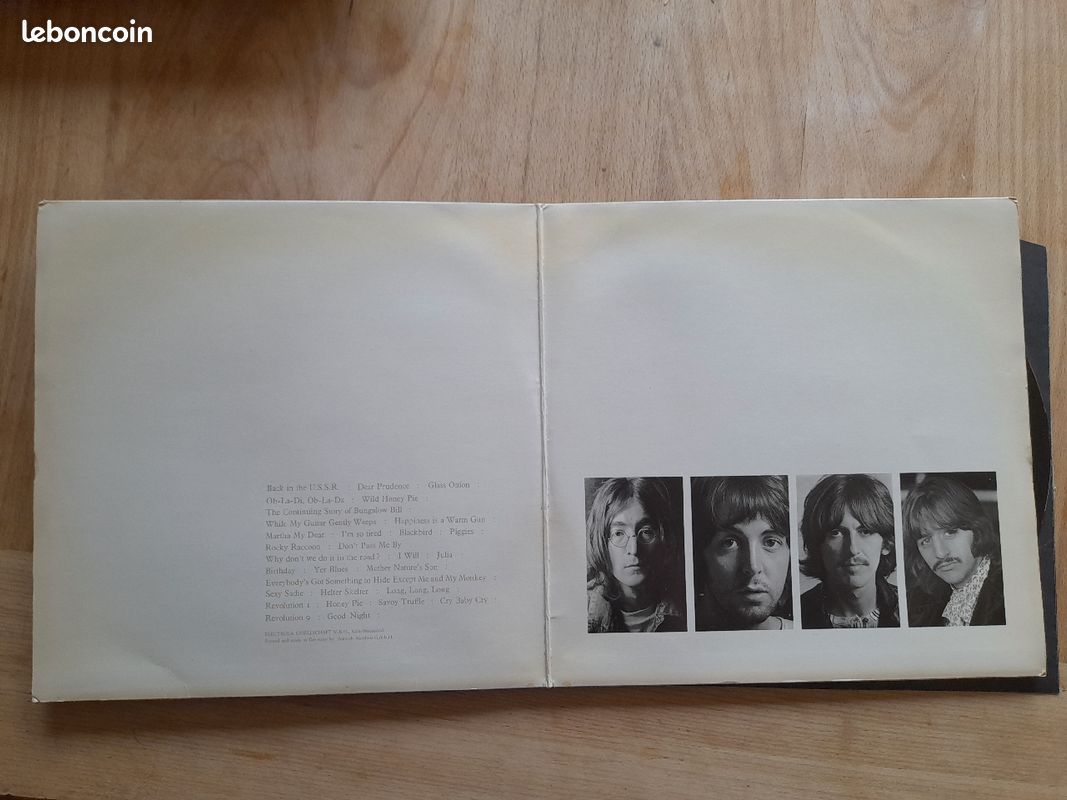 Album blanc des Beatles 33 tours (image 3)