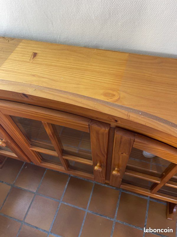 Partie haute de buffet / vaisselier en bois (image 8)