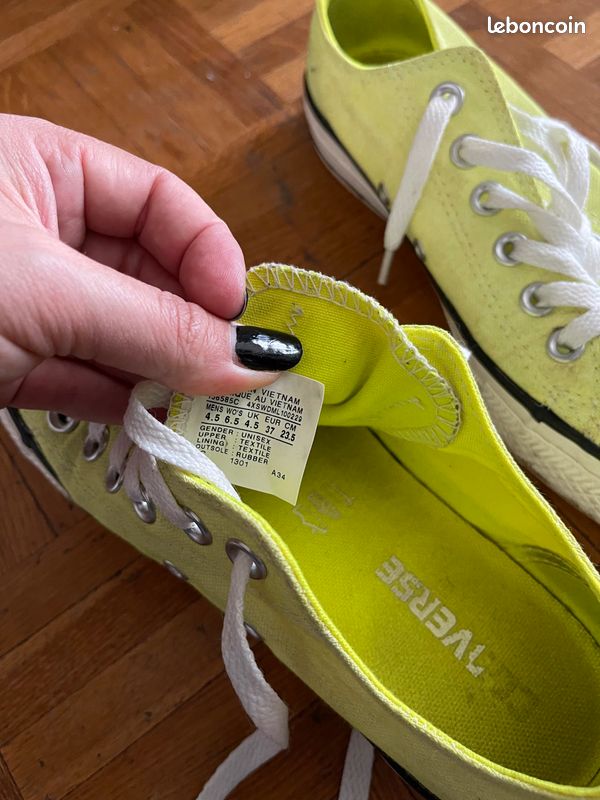 Converse jaune fluo taille 37 (image 5)