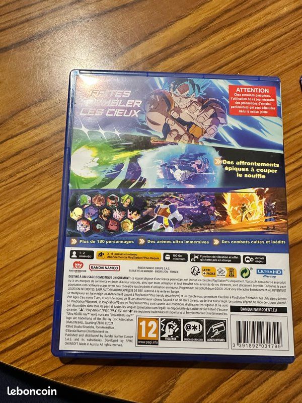 Dragonball Sparking Zéro PS5 (image 2)