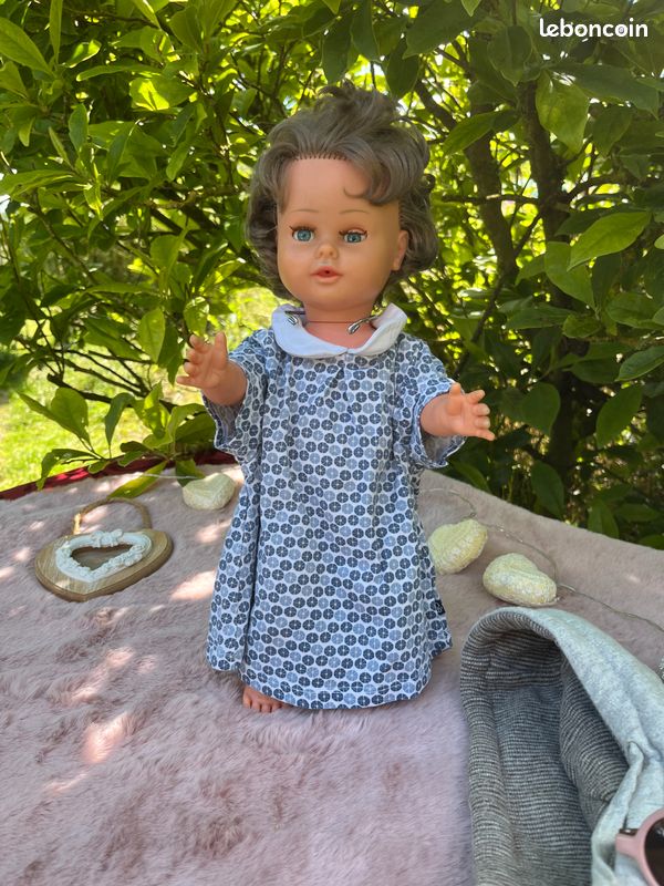 Poupée Ancienne Raynal Bébé 50 Cm Années 1950 Yeux Dormeurs - France