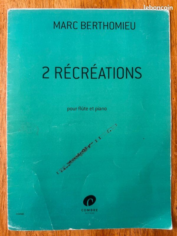 Marc Berthomieu 2 récréations flûte piano Combre (image 1)