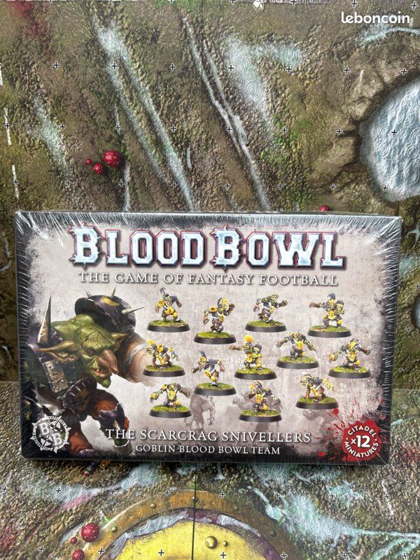 Warhammer Blood Bowl - Équipe Gobelin Scarcrag Snivellers : Modèles Uniques Non Peints équipe Blood Bowl Gobelin