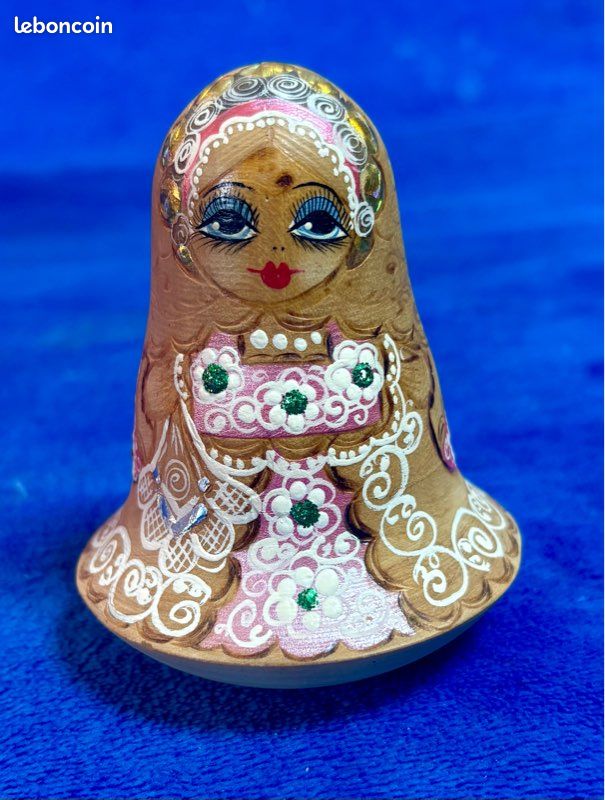Poupée Russe Culbuto – Vintage – Taille 14 Cm – Très Bon état