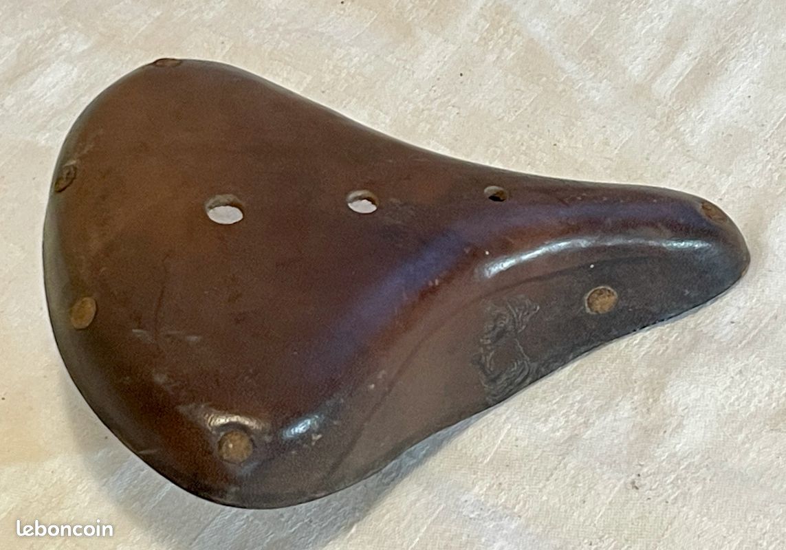 Ancienne Selle Enfant En Cuir - Selle Royal S.p.a - Vintage équitation