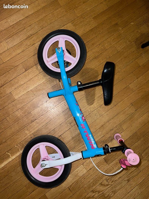 BTWIN runride 500 - draisienne rose et turquoise (image 1)