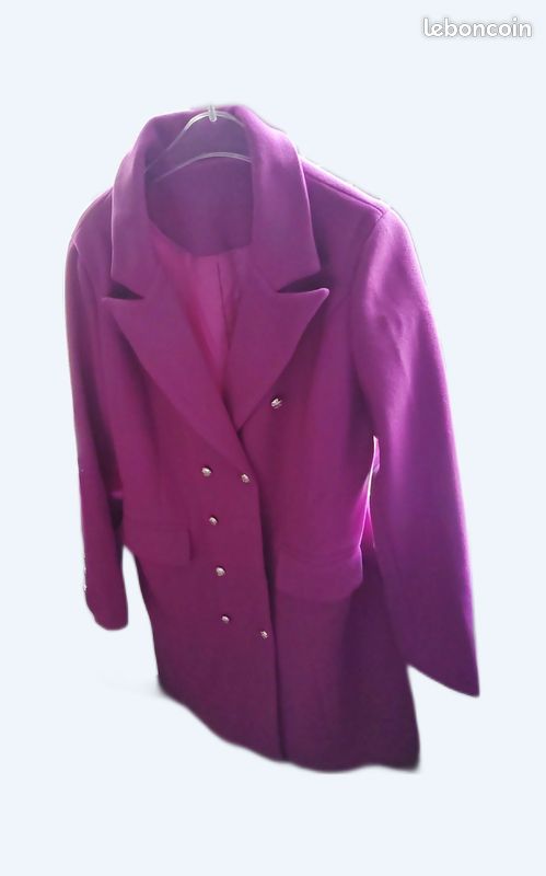 Manteau femme fushia taille 38 jamais porté pour faire des balades