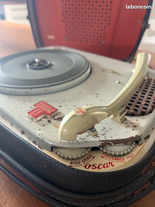 Tourne disque orange vintage Schneider stéréo - Photo, audio & vidéo