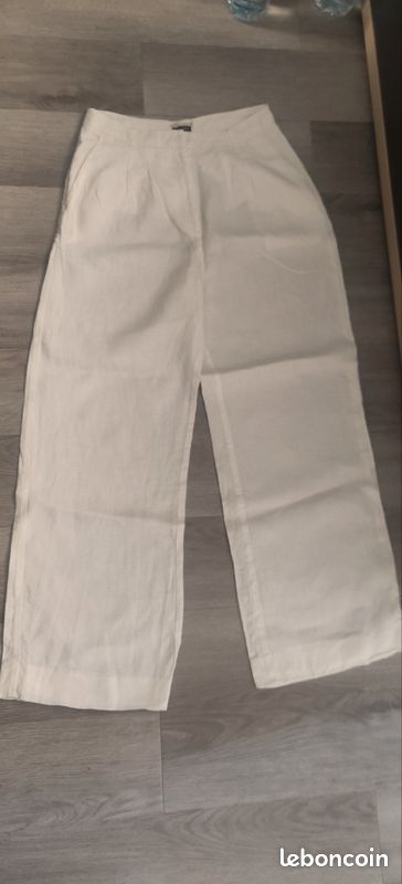 Pantalon en lin femme en 38 Monoprix (image 1)