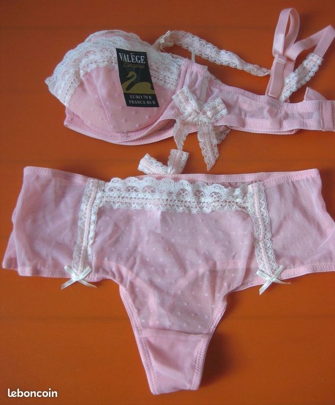 Ensemble Lingerie Soutien-gorge Push-up & Shorty 85B - Couleur Ecru - Marque H.Nathalie - Neuf Avec étiquettes