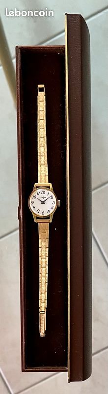 Montre Tissot Femme Courtoise – Quartz Plaqué Or, Bracelet Méca, Occasion