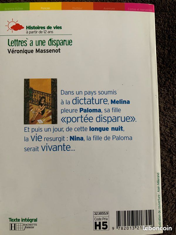 Livre pour ados « Lettres à une disparue » (image 4)