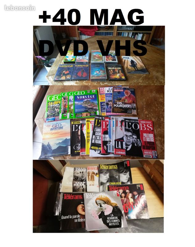 Gros lot magazines dvd etc (image 1)