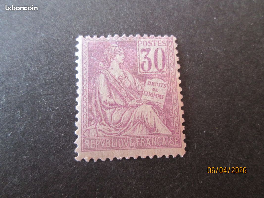 Timbre France MOUCHON Neuf** N°112 - Cote 95 Euros