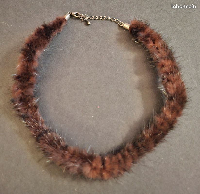 Collier vintage fourrure (image 1)