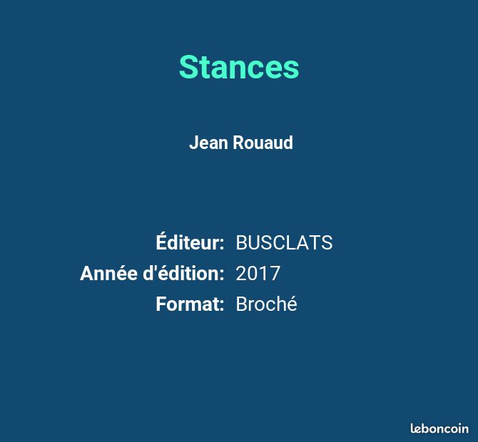 Stances - Jean Rouaud (image 2)