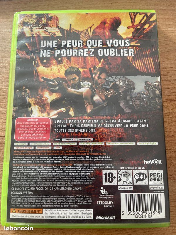 Resident Evil 5 xbox 360 (image 2)