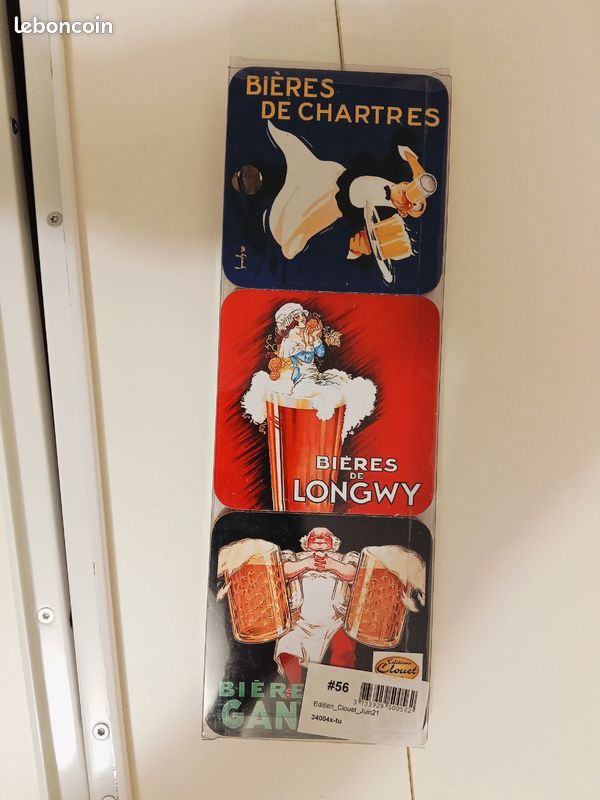 Dessous De Verre Vintage Clouet - Lot Neuf, Pour Décoration De Table Rétro