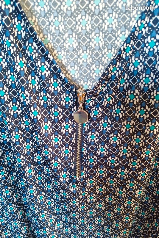 Blouse à motifs manche 3/4 (image 2)