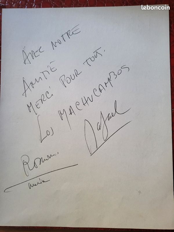 Autograpahe du groupe Los Machucambos (image 8)