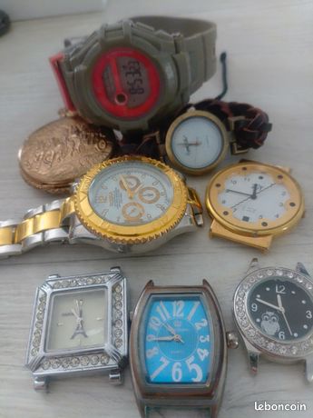 Lot De Montres Quartz Vintage Non Testées - À Tester En L'état, Occasion