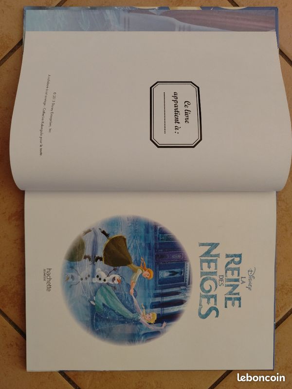 Livre Disney" La reine des neiges " (image 2)