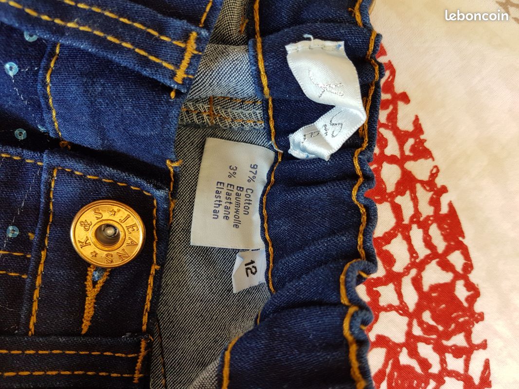 Jupe en jeans pailletée, fille, 12 ans (image 3)