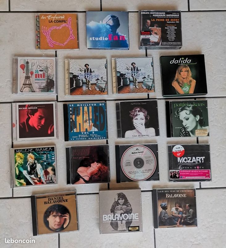 Lot de CD de musiques française (image 1)