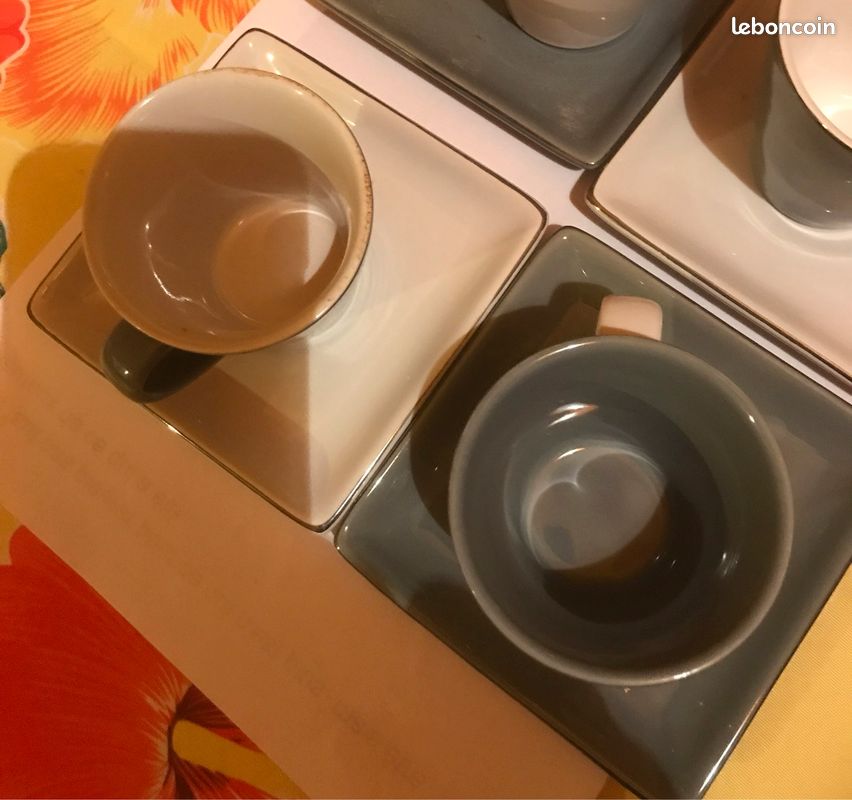4 tasses à café + 4 sous-tasses (image 5)
