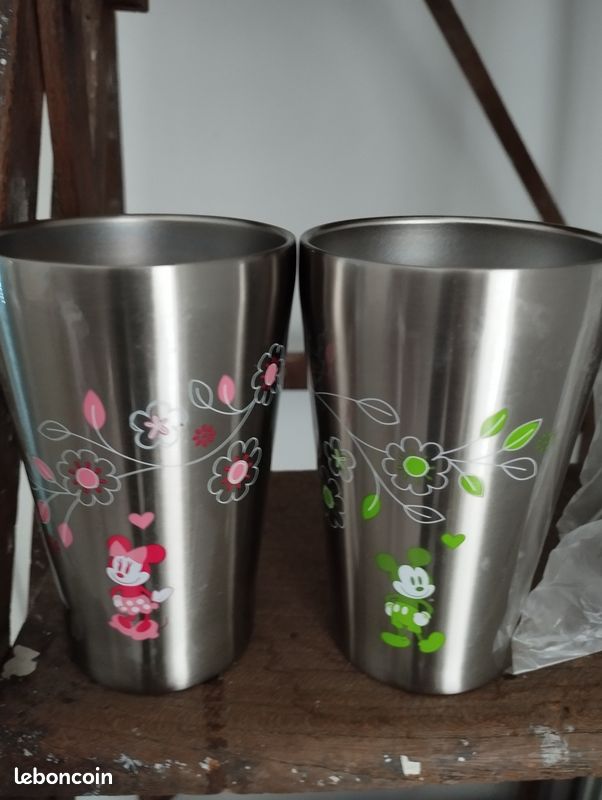 Lot de 6 gobelets Mickey et Minnie en inox 280 ml (image 10)