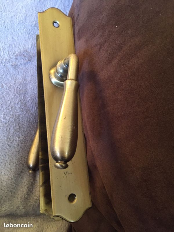 Poignée de porte métal doré long:24cm;larg:4cm (image 2)