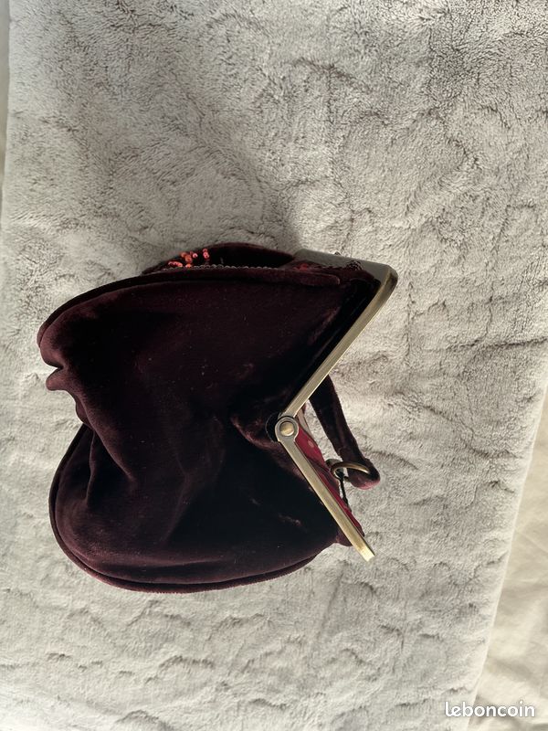 Sac/pochette vintage en velours Armand VENTILO (image 7)
