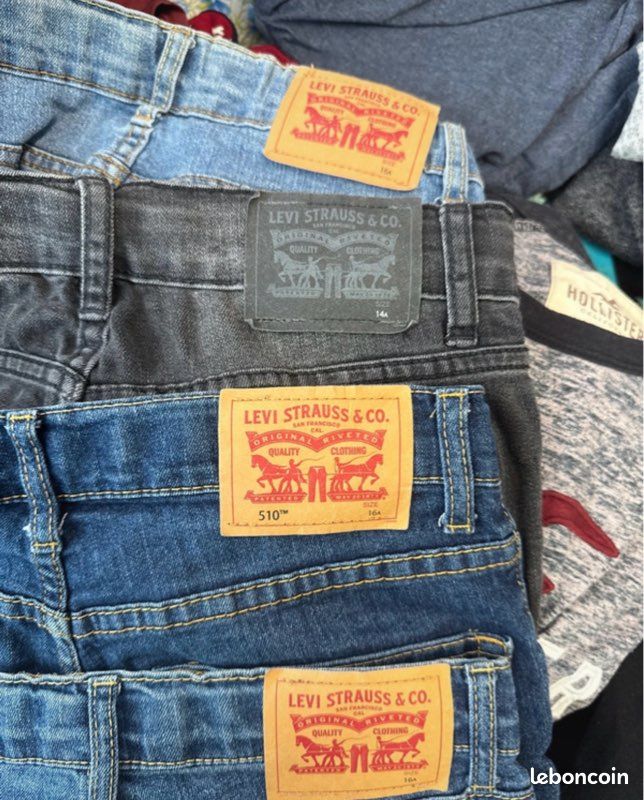 Lot Jean’s pantalon Levis 14 16 ans (image 2)