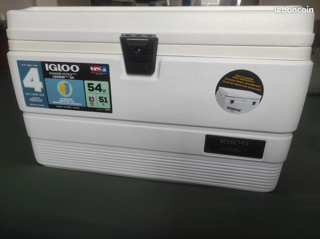 Glacière Coleman Igloo Marine Ultra 54 - Glacière Moyenne - 51 Litres Glacière Coleman Igloo Marine Ultra 54 - Glacière Moyenne - 51 Litres