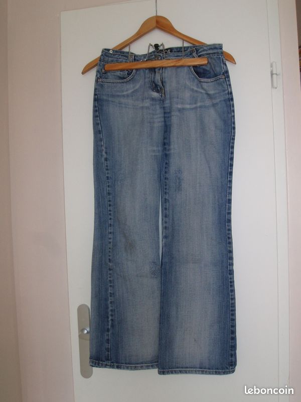 Pantalon jean CAPRICE DE FILLE clair T 14 ans (image 1)