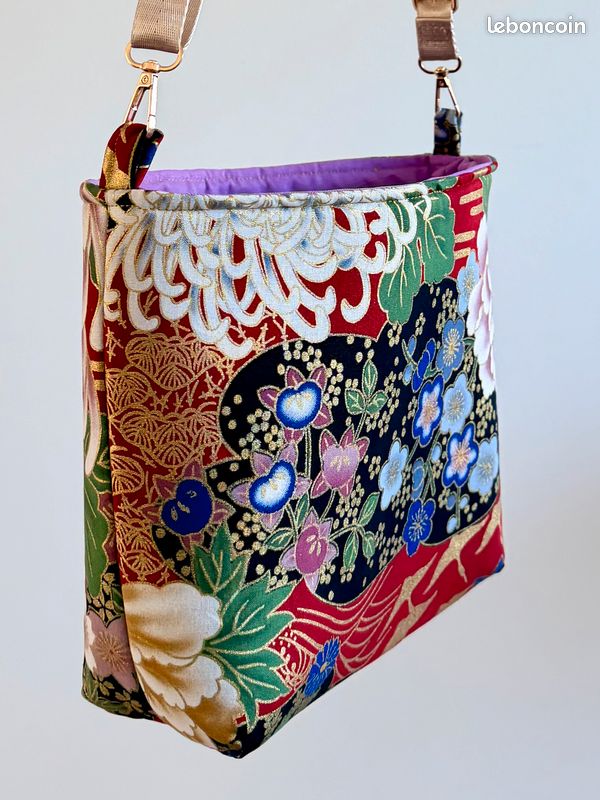 Sac bandoulière tissu Japonais (image 4)