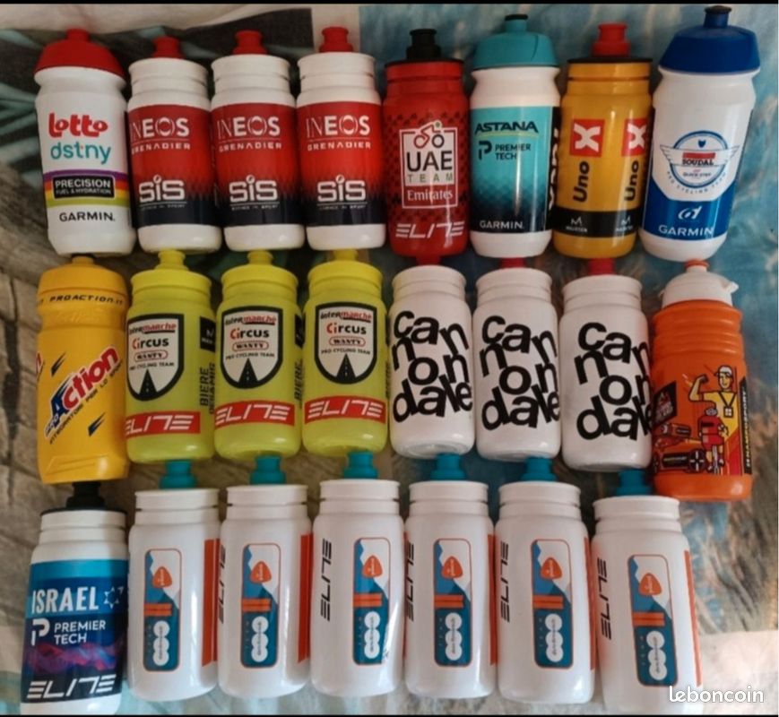Lot De 2 Bidons Cofidis – Gourdes Cyclisme Tour De France, Neuves, Made In France