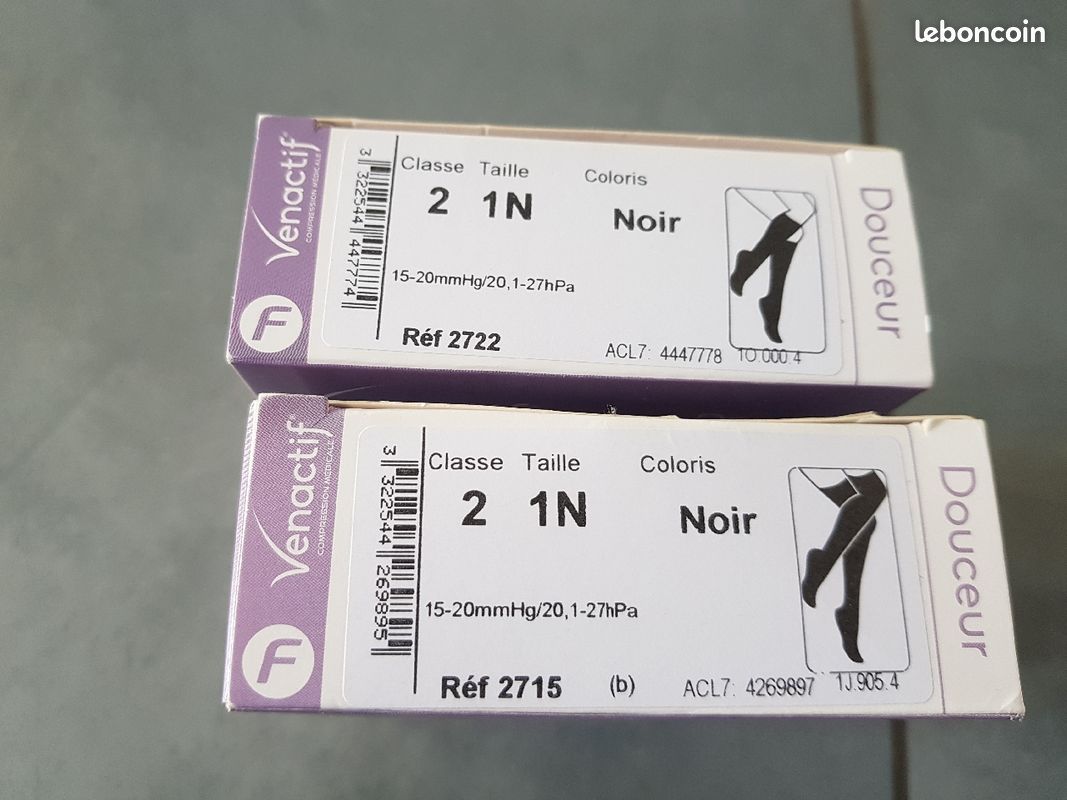 Lot de bas et mi-bas de contention NEUF (image 1)