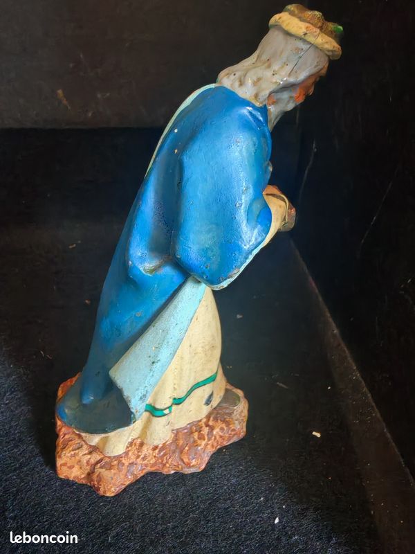 SANTON DEVINEAU, LE roi mage noir, hauteur 7 cm, taille 3 EUR 5,00 - FR