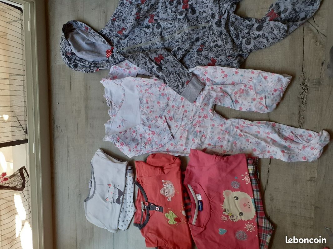 Lot de 5 pyjamas mi saison fille 3 ans (image 1)