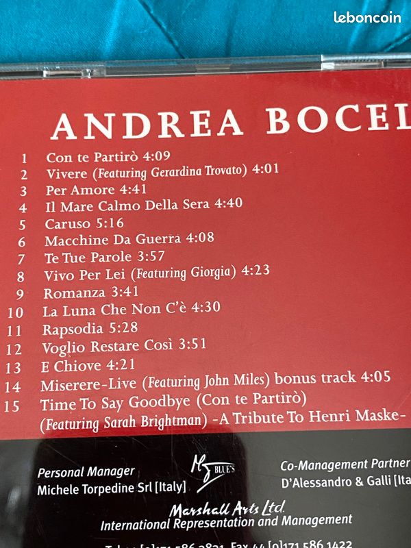 Cd romanza - andrea bocelli (image 2)