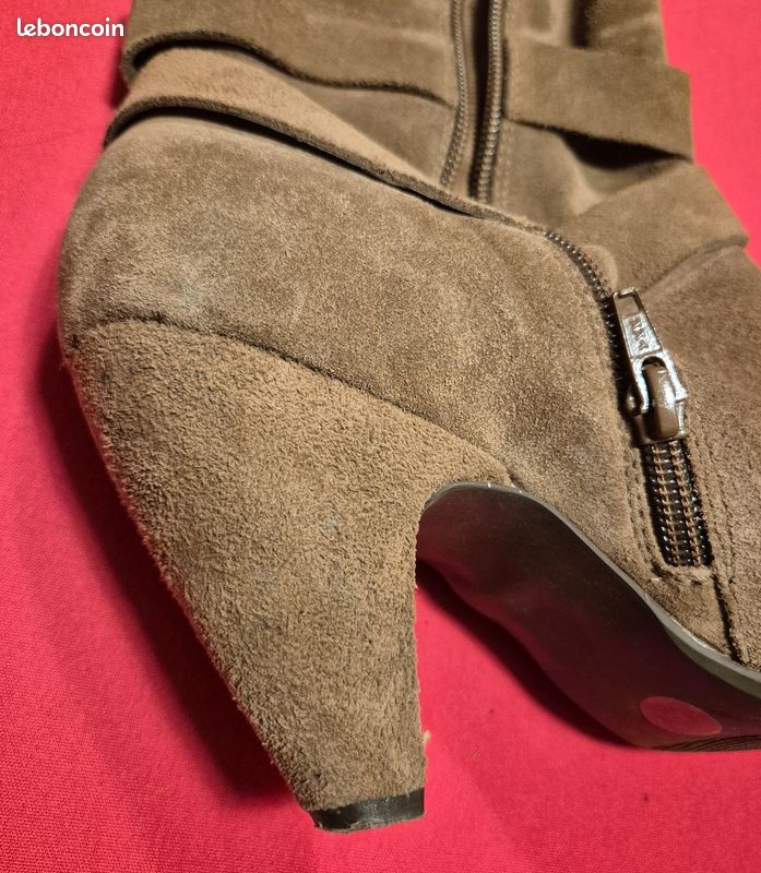 Bottes nubuck daim taille 40 (image 6)