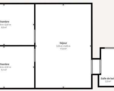 Appartement 220 000 € - 42 m²