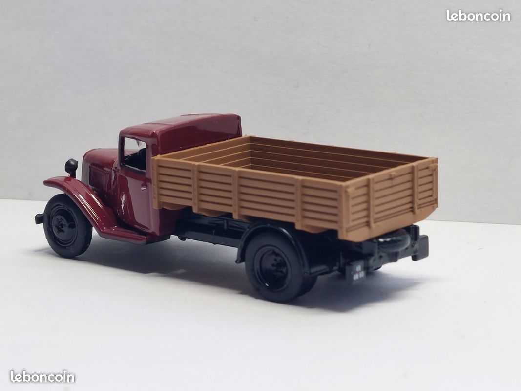 Jouet Ancien Camion Citroën C4 Plateau Avec Porte-Fer - Tôle - Occasion