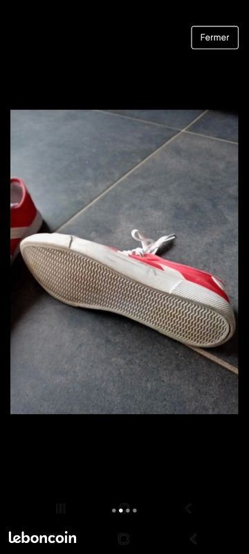 Baskets édition Limitée Be Someone By Gémo - Taille 45, Argenté Imprimé Animal, Neuf Avec Petits Défauts