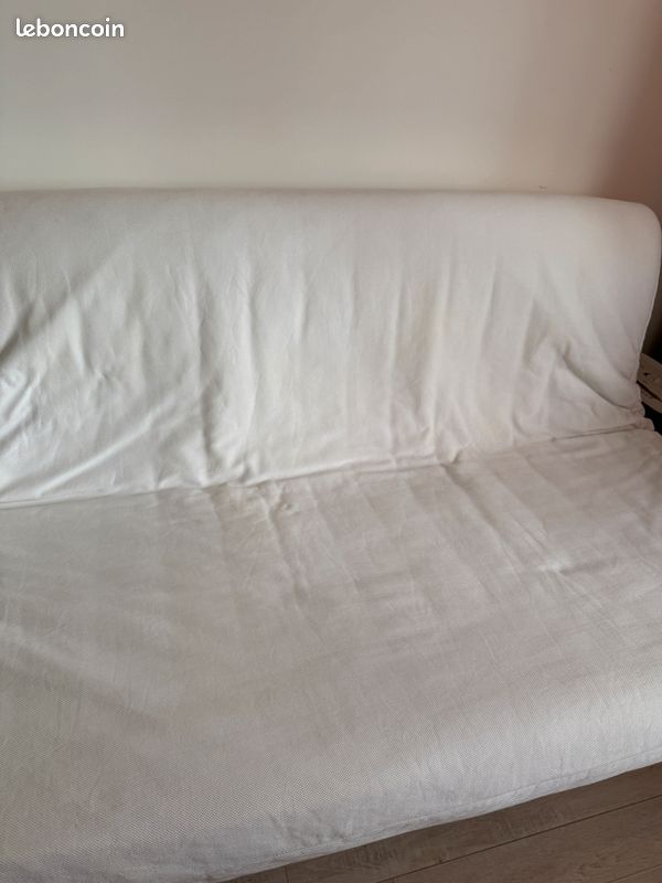 Canapé ikea convertible clic clac blanc 160x200 cm (image 2)