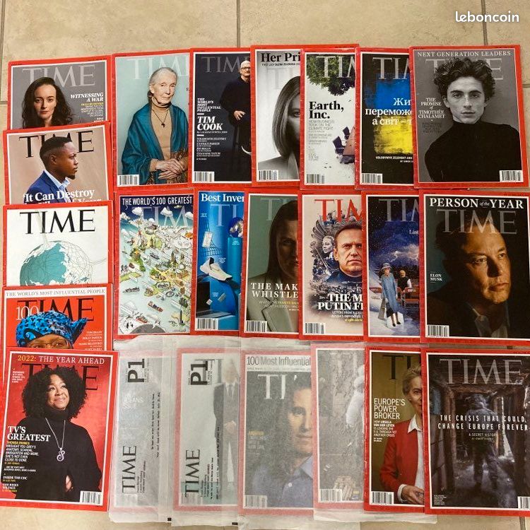 23 exemplaires du TIME Magazine (English) (image 1)