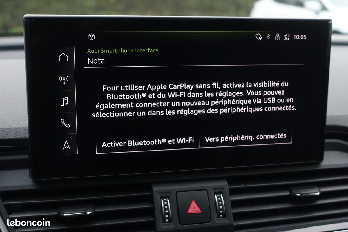 Q5 35 Tdi 163cv S-Tronic Mhev Virtual cockpit/Cuir Sport chauffant/Toit ouvrant/Carplay/Caméra/Full LED/Régulateur/Accès confort/HUD/1°Main/Garantie 12 mois (image 11)